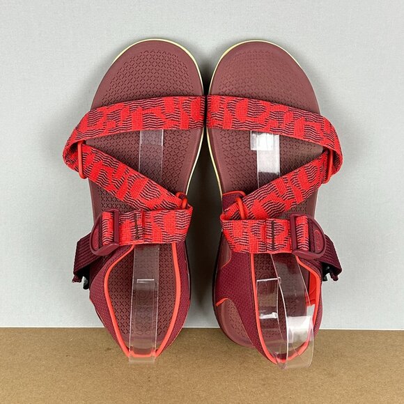 Chaco Confluence Grenadine Sandals Womens 10 Red Maroon Burgundy Hiking - Picture 10 of 11